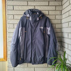 2 piece 'The North Face' grey waterproof jacket with separate black liner jacket